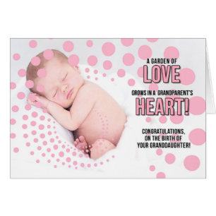 for Grandparents on the Birth of a Granddaughter Cards