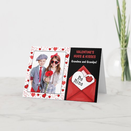 for Grandparents Valentines Day Grandkids Photo Holiday Card