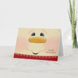 For Great Niece Christmas Happy Snowman Face Holiday Card<br><div class="desc">Send a sweet Christmas greeting to a young Great Niece with this adorable close-up of a happy Snowman face. Partial graphic courtesy of Trina Clark.</div>