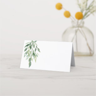 For Hand Written Blank Eucalyptus Wedding Place Card