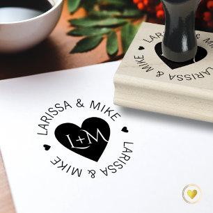 For Handmade Wedding Favors, a nice Rubber Stamp