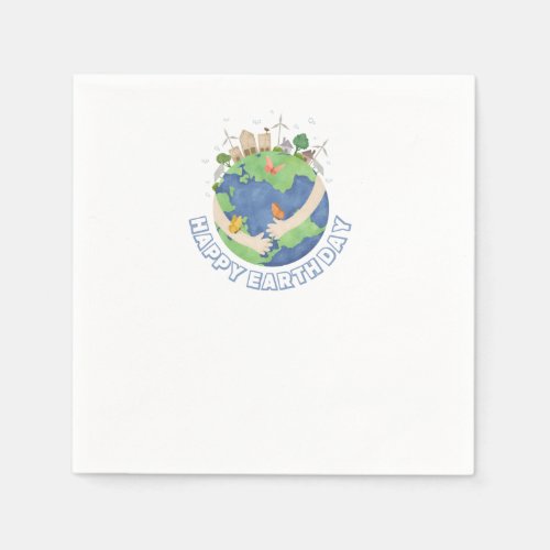 For Happy Earth Day Napkins