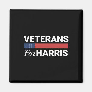 For Harris 2024 - Military Vets Kamala Harris 1 Magnet
