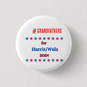 For Harris Walz 2024 Election Personalized Button