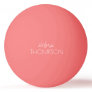 for her a pink table-tennis-ball ping pong ball