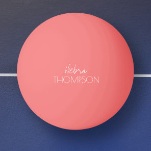 For Her a Pink Table-tennis-ball Ping Pong Ball