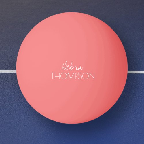 For Her a Pink Table_tennis_ball Ping Pong Ball