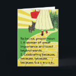 For HER Card/Customize Name Change Card<br><div class="desc">Customize for your special someone (friend, mom, unt or privacy), for any. Customize by deleting text on front and inside of the card and replace with your own messages. Choose your favorite font style, color, and size. Size: Standard (5" x 7") Birthdays or holidays, good days or hard days, Zazzle’s...</div>