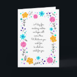 For Her Floral Happy Birthday Card<br><div class="desc">Pretty flowers,  branches,  leaves and pretty dots form a border around our birthday message OR swap for your birthday message.  Pretty card for mom,  sis,  aunts,  cousins,  grandmother,  and your best friends.</div>