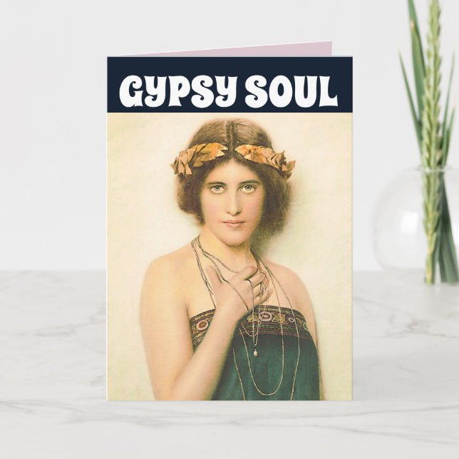 FOR HER  FRIEND BOHEMIAN GIRL CARDS (Front)