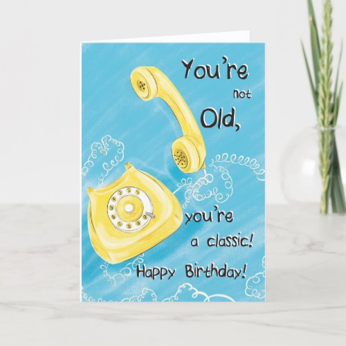 For Her Fun Classic Telephone Birthday Card