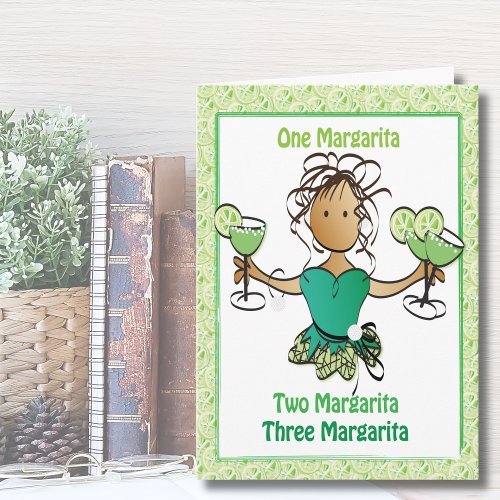 For Her Funny Margarita Sarcastic Birthday   Card