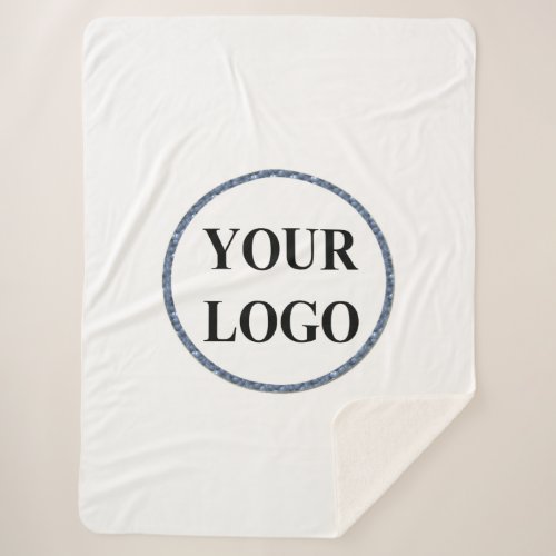 For Her Grandmother Grandparents ADD YOUR LOGO Sherpa Blanket
