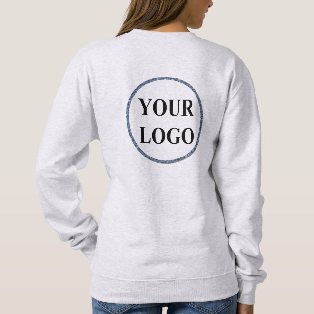 For Her Mama New Mom ADD YOUR LOGO HERE Hoodie (Back)