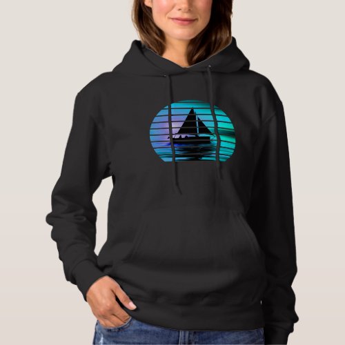 For Her Mother Bride Sunset Boat Hoodie