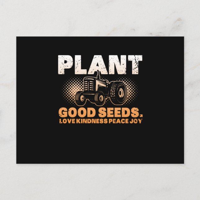 for her my tractor is sexy,farmers gift postcard (Front)