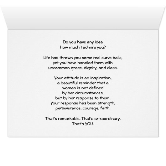 For Her – Remarkable Strength is Yours! (Inside Horizontal (Bottom))