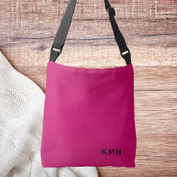 For Her Simple Modern Bright Pink Chic Crossbody Bag