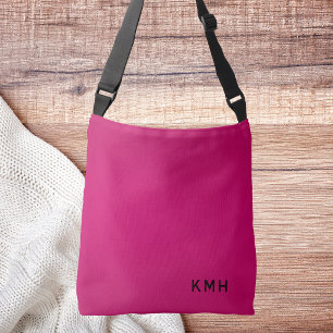 For Her Simple Modern Bright Pink Chic Crossbody Bag