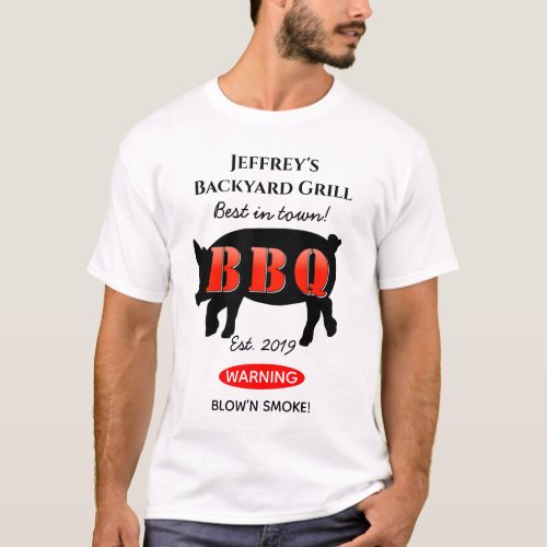 For Him Backyard Grilling BBQ Mens T_Shirt TShirt