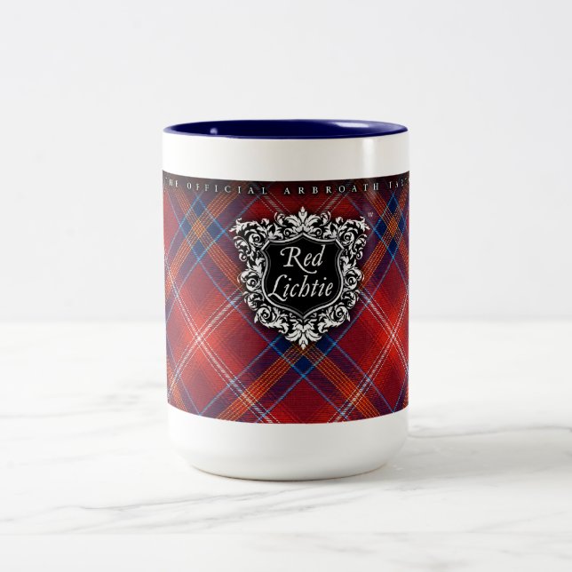 FOR HIM Blue Mug - Red Lichtie - Customizable - (Center)