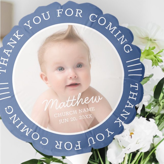 For Him Holy Baptism Thank You For Coming Photo Balloon (Creator Uploaded)