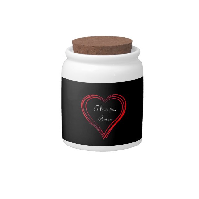For Him, Husband, Boyfriend Candy Jar (Front)