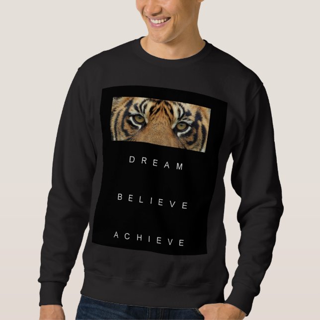For Him Motivational Success Quote Template Men's Sweatshirt (Front)