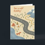 For Him or Her Adventurers Birthday Card<br><div class="desc">Male or female adventurers birthday card. Perfect for a brother,  cousin,  daughter,  female,  friend,  granddaughter,  grandson,  male,  nephew,  niece,  sister,  son. Exclusive design to the Green Elephant Cards brand.</div>
