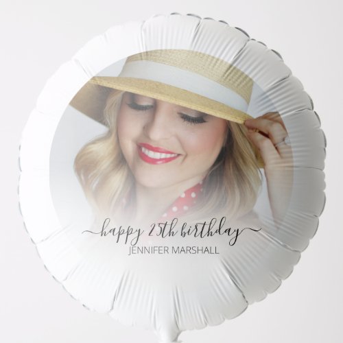 For Him or Her  Photo Birthday Balloon