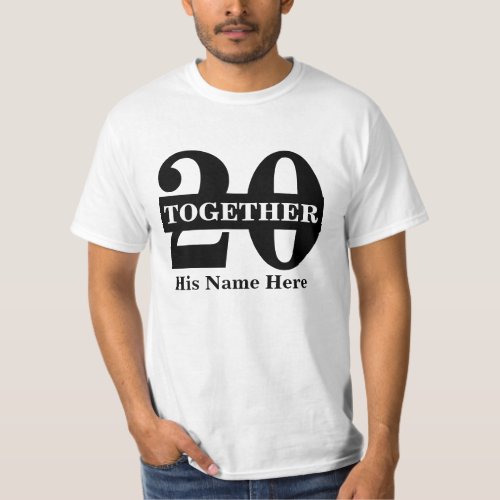 For him together since matching couple anniversary T_Shirt