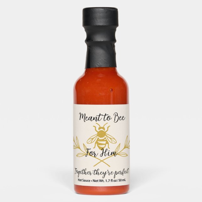 For Him – “Together, They’re Perfect" Hot Sauces (Front)