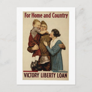 For Home and Country Postcard