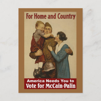 For Home and Country - Postcard