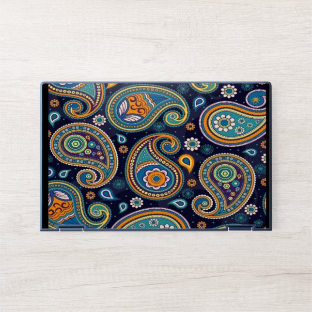 For HP Dragonfly White and Blue HP Laptop Skin (Front)
