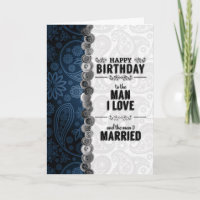 for Husband Blue Paisley Sentimental Birthday