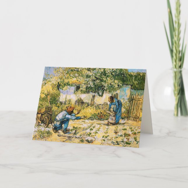 For Husband on Father's Day. Fine Art  Card (Front)