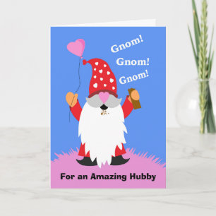 For Husband Valentine’s Day Cute Gnome Chocolate Card