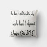 For I Am From New Jersey Throw Pillow