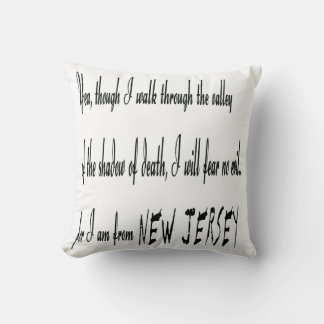 For I Am From New Jersey Throw Pillow