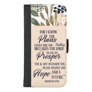 For I Know The Plans I Have For You Personalized iPhone 8/7 Plus Wallet Case