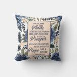 For I Know The Plans I Have For You Personalized Throw Pillow at Zazzle