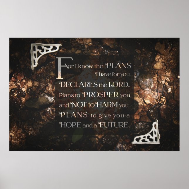 For I know the Plans I have for you Poster (Front)
