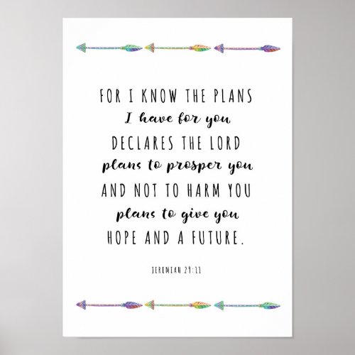 For I know the Plans I have for you Print
