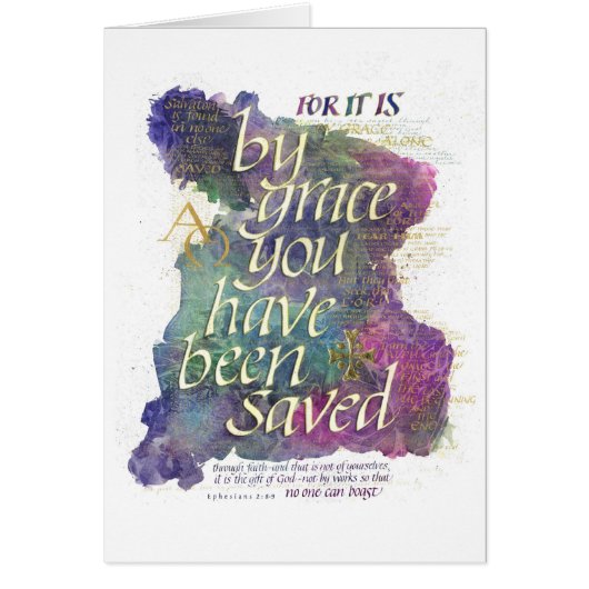 "For It Is By Grace" Cards (Front)