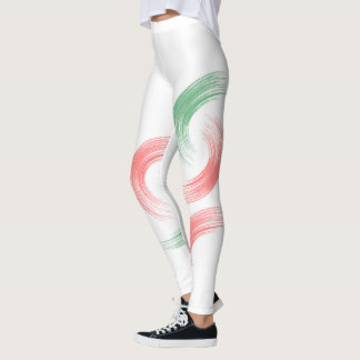 For Italian athletes, with a simple logo leggings