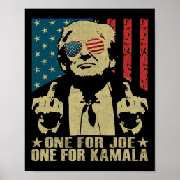 For Joe One For Kamala Funny Trump 2024  Poster