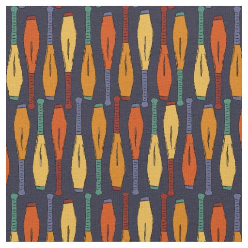 For Jugglers Juggling Clubs Patterned Fabric