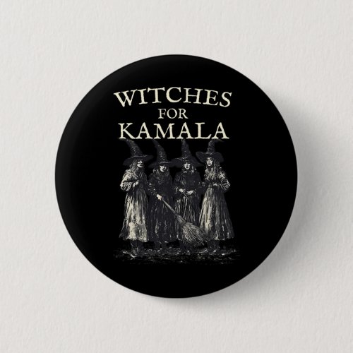 For Kamala Feminist Political Election Halloween  Button