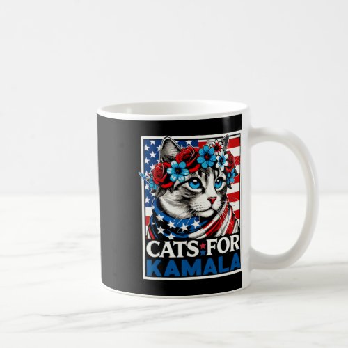 For Kamala Harris President Funny Political Cat Lo Coffee Mug